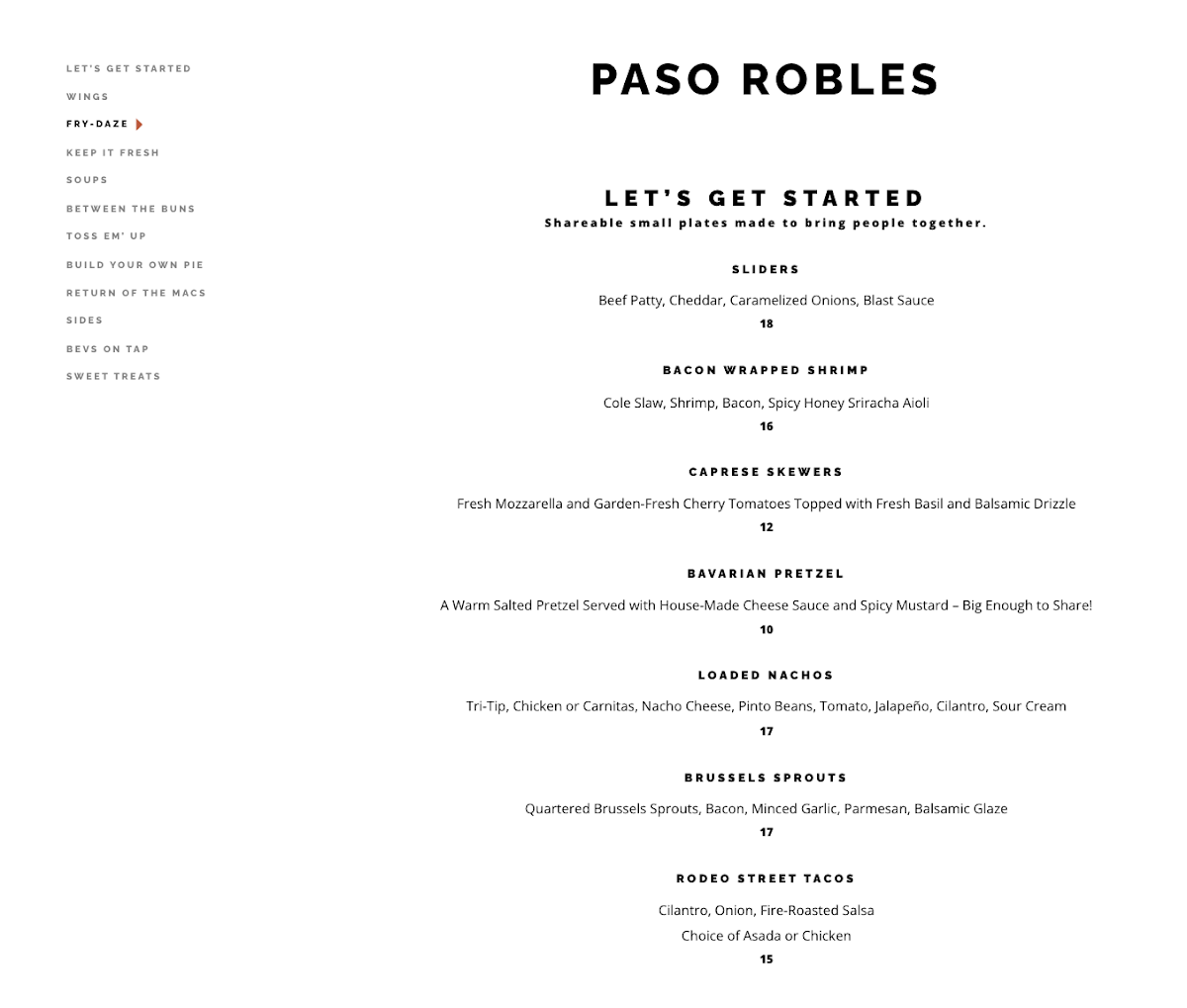 Menu Blast & Brew Paso Robles-1